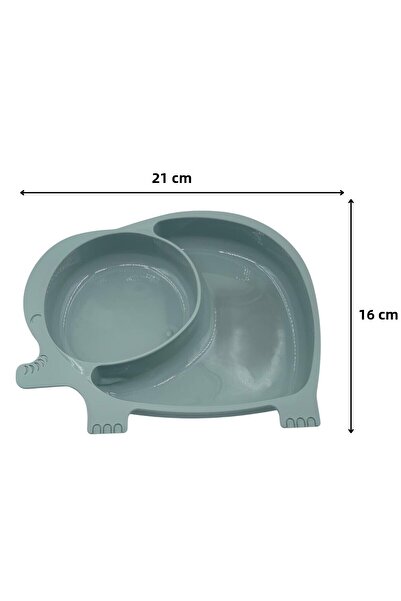 Go İthalat Cute Elephant Model Patterned Food Baby Food Container with Compartments for Baby and Child (5273)
