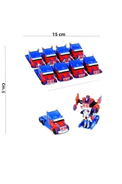 OMZ ألعاب تعليمية Cn1999 شاحنة تتحول إلى روبوت 15 سم لعبة للأولاد والبنات