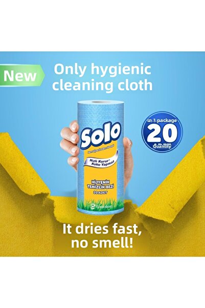Solo Hygienic Cleaning Cloth (Inner Piece 20 Liters) (Odorless and Quick Drying) (Set of 3)