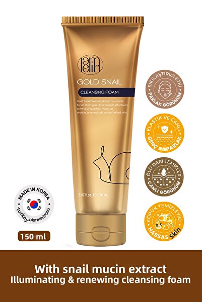 Lamelin Regenerating Cleansing Foam Containing Snail Mucus Extract Gold Snail...