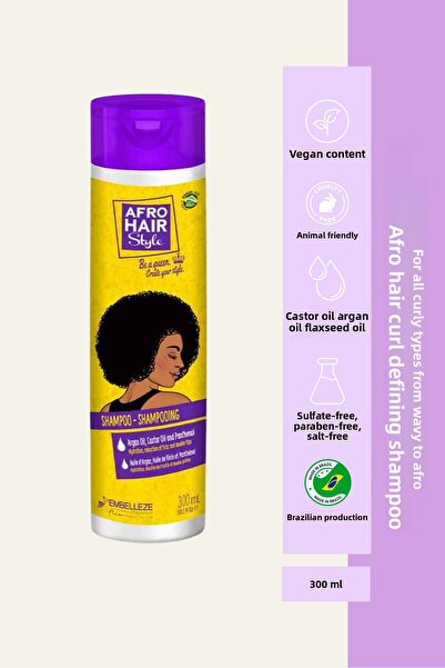 NOVEX شامبو أفرو هير - شامبو لتسليط الضوء على التجعيدات للشعر الأفرو المجعد 300 مل