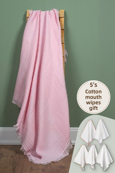 Lamonde 100X110 cm 4 Layer 100% Cotton Children's Muslin Blanket
