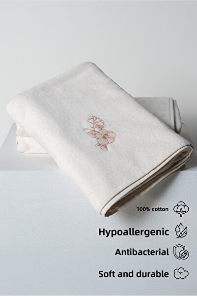 GAMA HOME 100% Cotton Extra Soft Embroidered Body Towel / Different Pattern Options