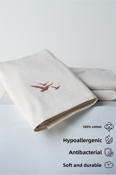 GAMA HOME 100% Cotton Extra Soft Embroidered Body Towel / Different Pattern Options