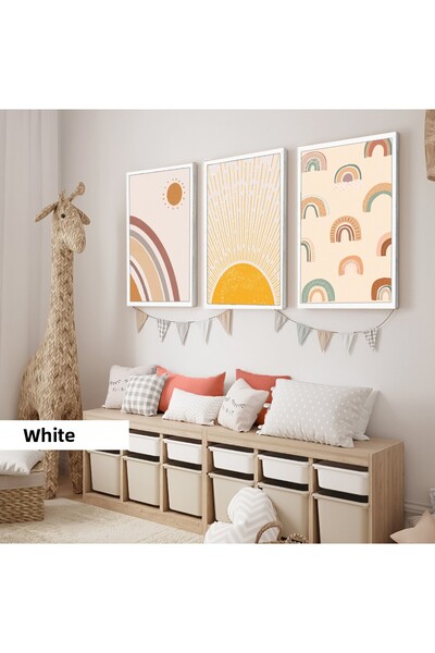 Harikabirev Camera copiilor Salon-Minimalist Modern Boem Curcubeu | 3L MDF AH...