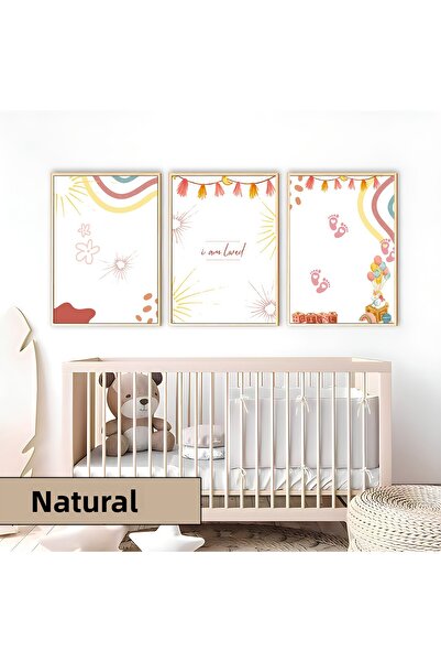 Harikabirev Camera copiilor Living Room-Minimalist Modern Boho LOVE | 3 PIESĂ...