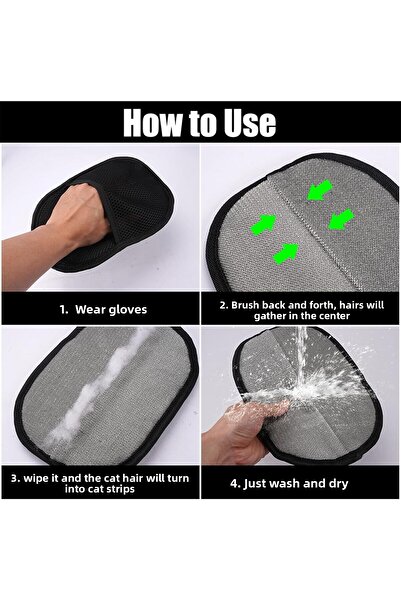 BİDESİNG Cat Dog Hair Collector Washable Glove