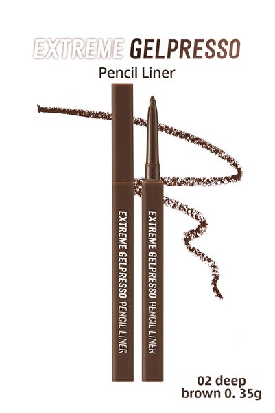 CLIO Clio Extreme Gelpresso Pencil Liner - Waterproof, Lasting All Day, 02 De...