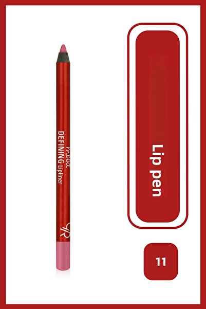 Golden Rose قلم تحديد الشفاه رقم 11 وردي زهري لتحديد الشفاه