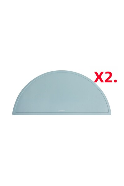 Porland Fancy Silicone Blue Baby Tableware Mat Set of 2 45 cm