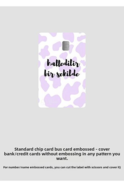 Hediyeni Al ملصق تغطية لبطاقة الائتمان - بابارا، توسلا، بطاقة الحافلات