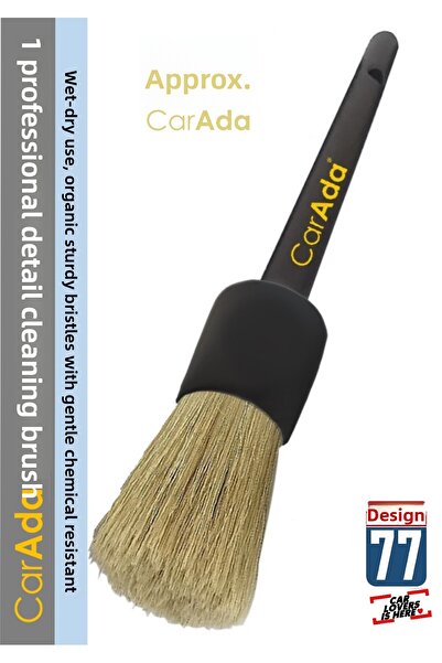 CarAda فرشاة تفاصيل السيارة من سلسلة Premium - تنظيف السيارة بشعيرات عضوية ناعمة