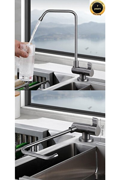OEM Water Purification Faucet Folding Built-In New Model Anthracite Color Imported 7 Years Warranty