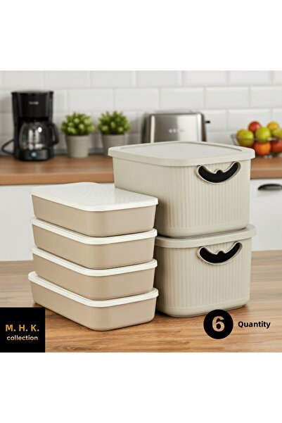 MHK Collection 6-Piece Multi-Purpose Storage Box Set