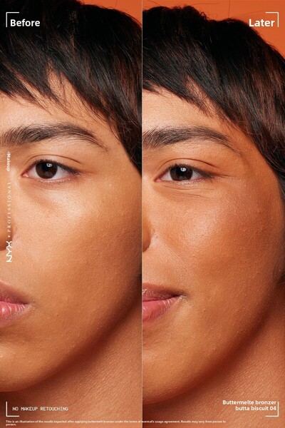 NYX Professional Makeup Buttermelt Bronzer, Powder Bronzer, 12 HR Wear, Butta Biscuit