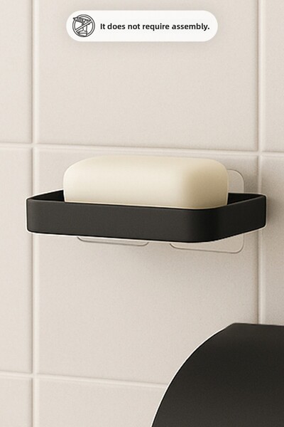 Prima Nova Moliette Αυτοκόλλητη Θήκη Σαπουνιού - Ανθρακί