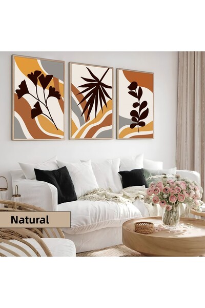 Harika bir ev Camera copiilor Living Room-Minimalist Modern Boho Tones Calde ...