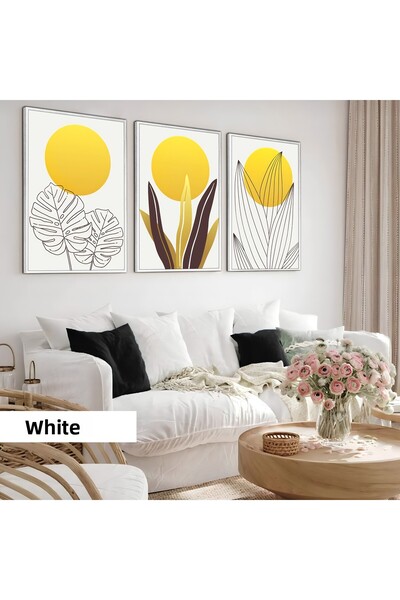 Harika bir ev Children's Room Living Room-Minimalist Modern Bohemian Yellow-W...