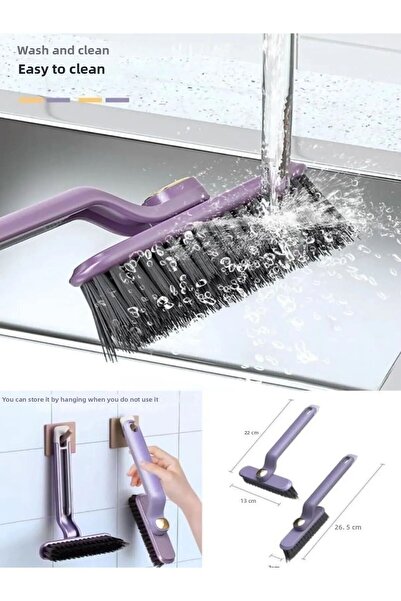 EUROLUXE فرشاة تنظيف برأس دوار 360 درجة مع ملقط، فرشاة تنظيف للمساحات الضيقة،...