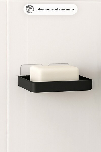 Prima Nova Moliette Αυτοκόλλητη Θήκη Σαπουνιού - Μαύρο