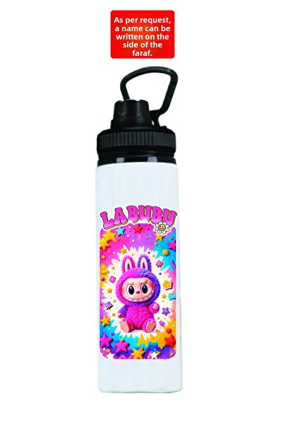 DKDZ SHOP زجاجة مياه معدنية مطبوعة من لابوبو 850 مل.