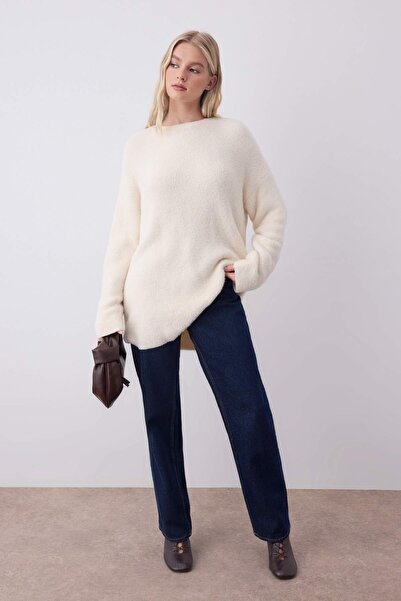 Trendyol Collection Pulover de tricotaj cu textura moale Stone Wide Fit TWOAW26KZ00207