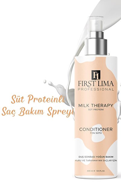 First Lima Professional Saç Bakım Sütü Süt Proteinli Yumuşatıcı Ve Kolay Tarama Sağlayan Sprey 400 ml