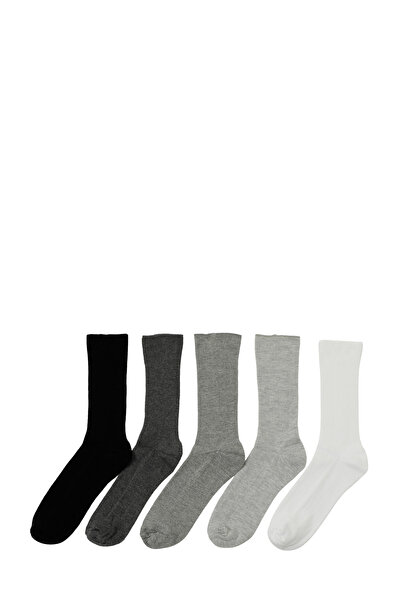 Polaris BASIC 5 LI SKT-W 5PR GRI MULTI Kadın Soket Çorap