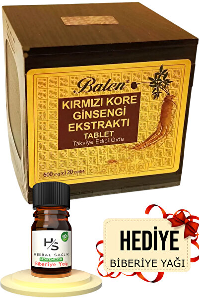 Balen Kırmızı Kore Ginsengi Ekstraktı 120 Adet Tablet