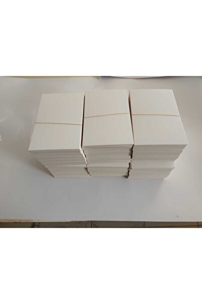 OzmeralBaskı Boş Kartvizit Boy 100 Adet Kalın Not Kağıdı 8x5 cm