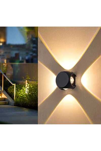 SUNPA 12w Ip65 Waterproof Wall Lamp 4 Way Led Light For Wall Up Down Left Right Wall Wall Pack Of 2