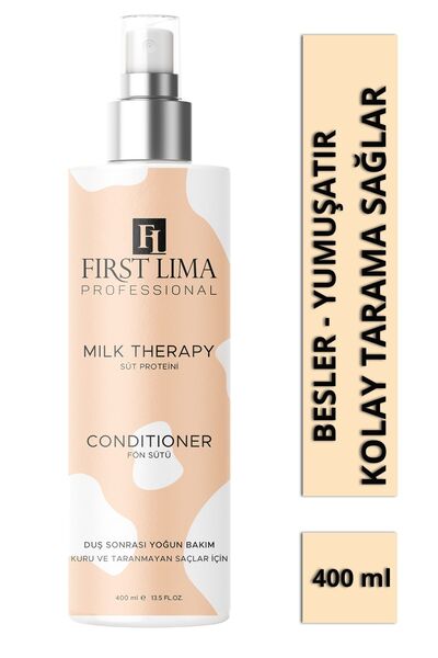 First Lima Professional Saç Bakım Sütü Süt Proteinli Yumuşatıcı Ve Kolay Tarama Sağlayan Sprey 400 ml