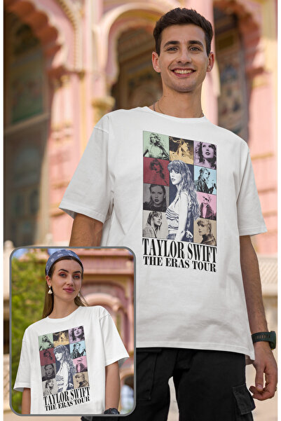 Fuddy Moda Tricou cu copertă de album Taylor Swift unisex supradimensionat, t...