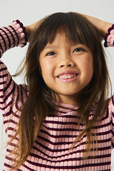 H&M Lastik Örgülü Kazak