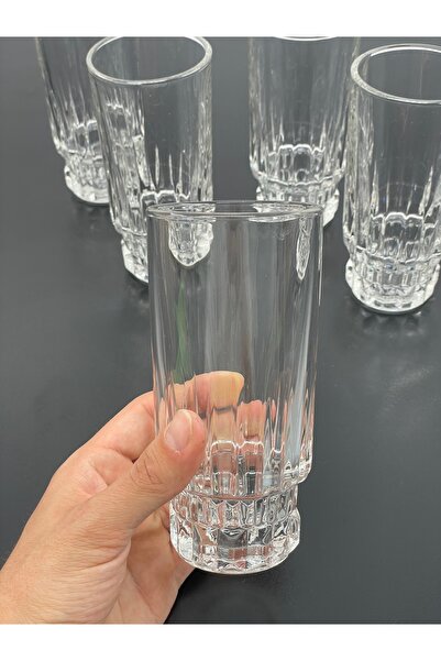YzHome Set of 6 Crystal Glass Soft Drink Cups Mug 270ml