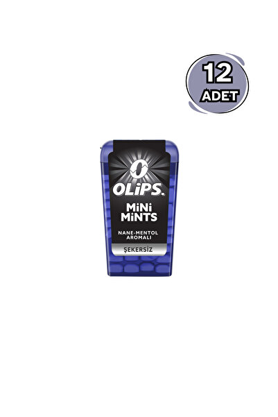 Olips Mini Mints Şekersiz Nane & Mentol Aromalı Şekerleme 12,5 gr - 12 Adet