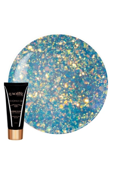 LUXORISE Polygel REVOMAX GEL LUXORISE Scânteie de sirenă, 15ml