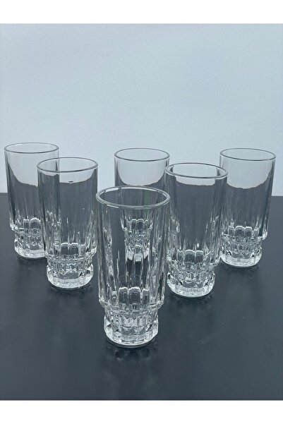 YzHome Set of 6 Crystal Glass Soft Drink Cups Mug 270ml