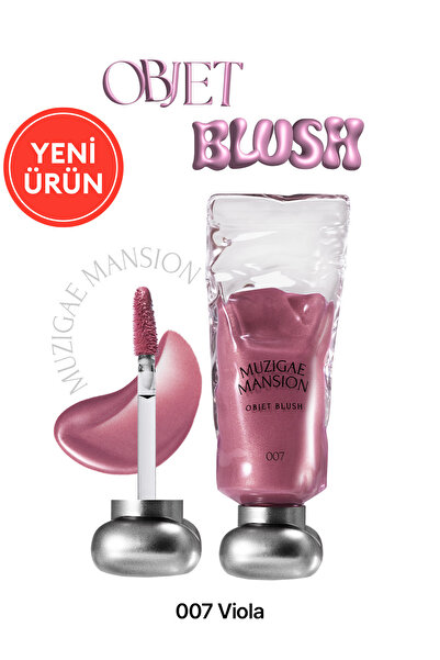 Muzigae Mansion Hafif Yapılı, Ciltle Bütünleşen Parlak Bitişli Likit Allık MUZIGAE MANSION Objet Blush (007 Viola)