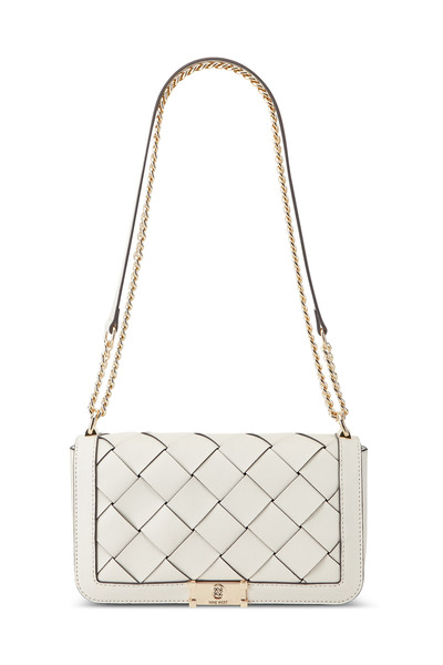 Nine West MYLAH NGW128721 5FX Λευκή γυναικεία τσάντα χιαστί