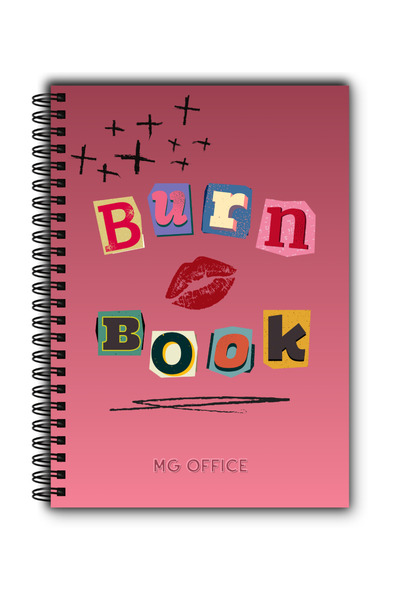MG Office A5 Burn Book Notebook - Dictando - MG Office - Metal spiral, 80 sheets, thick paper, soft cover