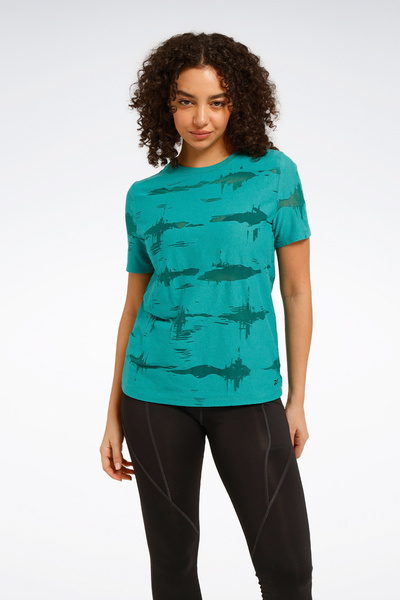 Reebok Tricou cu mânecă scurtă pentru femei BURNOUT TEE K MINT