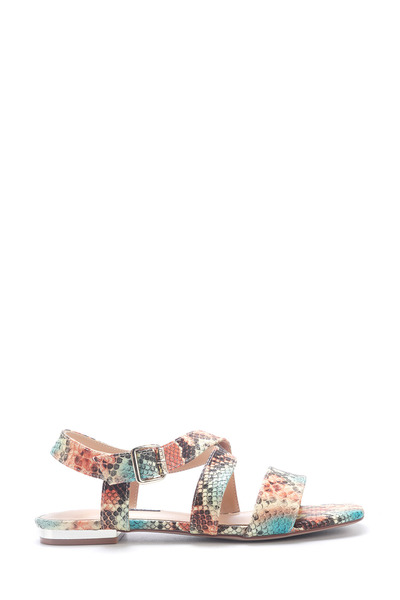 Nine West Etrina2 5Fx Orange Women's Flat Sandals