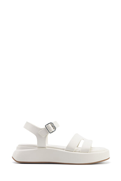 Nine West Velart 5Fx Off White Women's Thick Sole Sandals
