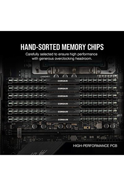 Corsair مجموعة ذاكرة سطح المكتب Vengeance LPX 16GB (2x8GB) DDR4 DRAM 3200MHz C16 - أسود (CMK16GX4M2B3200)