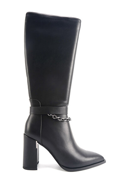 Nine West FLOR 4PR Siyah Kadın Topuklu Çizme