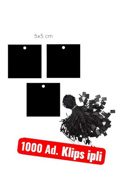 Copyder Etichetă de preț din carton perforat cu șnur 5x5 cm 1000 buc