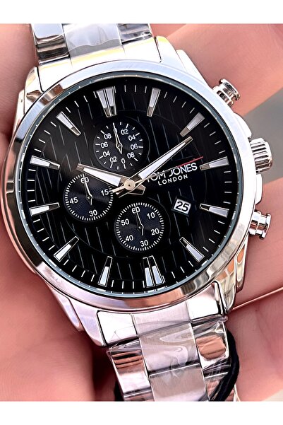 Tom Jones Nişan Damat Saati Celik Renk Atmaz Kordon 3atm Su Geçirmez Kol Saati