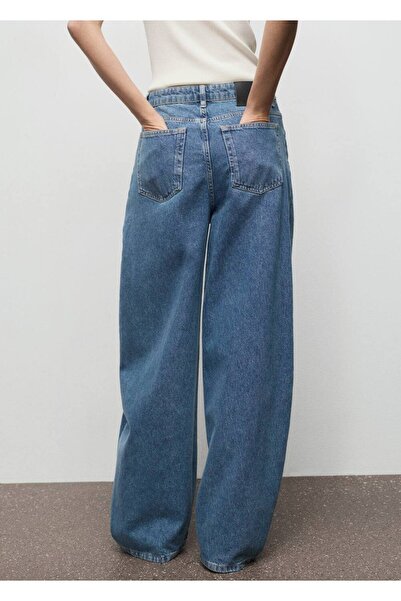 MANGO Woman Orta belli balon jean pantolon