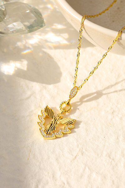 Gümüş Vadisi Kadın 925 Ayar Zirkon Taşlı Anka Kuşu Kolye